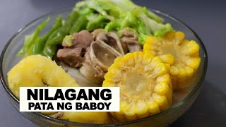 How to Cook Nilagang Pata ng Baboy with LUTONG KARINYOSO [upl. by Morel]