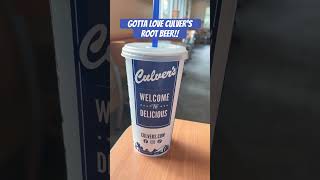 Sipping some Culver’s Root Beer what could be better rootbeer culvers love yummy lunch [upl. by Eulalee]