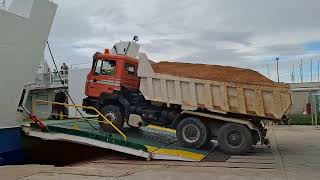 Loading of heavy truck on ferry LASLOVO Biograd na Moru 1392024 [upl. by Xet60]