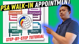 PSA WALK IN APPOINTMENT FOR  Birth Certificate  Married Certificate  Cenomar  Death Certificate [upl. by Venezia488]