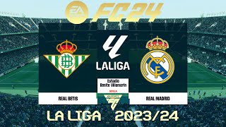 FC 24 Real Betis vs Real Madrid  La Liga 202324  PS5 Full Match [upl. by Redman47]