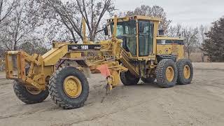 2005 Cat 140H Grader  Lot 21717 [upl. by Enelym]