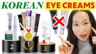 BEST 5 Korean Antiaging Eye Creams  Gold Silver Bronze and Trashes Korean skincare I Over 40 [upl. by Pinzler486]