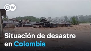 Lluvias e inundaciones antienen en jaque a 27 de 32 departamentos de Colombia [upl. by Ariahaj505]