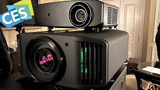 New JVC’s LXNZ30 4KHDR Projector for Gamers 6ms lag time CES 2023 [upl. by Inotna]