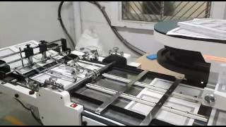 Four clamp perfect book binding machine with automatic cover feeder [upl. by Sion]