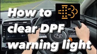 How do you clear the DPF light on Hyundai Tucson dpfsolution hyundaitucson howto [upl. by Casia]