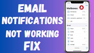 How to Fix Email Notifications Not Working in iphone  Email Notifications Not Working ios 18 [upl. by Anillehs]