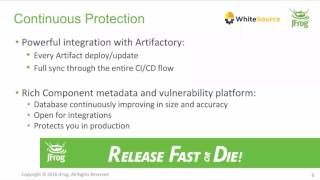 Webinar Its time to Trust your software with JFrog Xray and WhiteSource [upl. by Onyx]