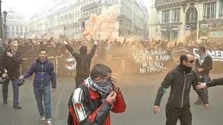 Manif Antifa des incidents en marge du rassemblement  2406 [upl. by Becki560]