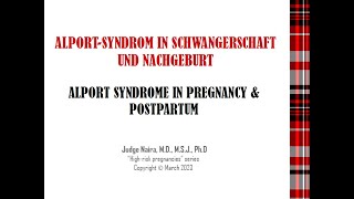 Alport Syndrom in Schwangerschaft und Nachgeburt by Dr Naira Roland Matevosyan [upl. by Tuorah]