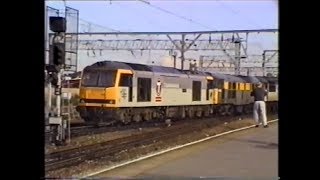 Trains In The 1990s Crewe Diesel amp Electric Variety July 1994 [upl. by Imaj]