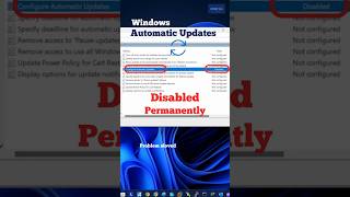 How to Permanently Disable Windows Updates shorts youtubeshorts [upl. by Kobylak]