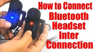 How to Connect Both Bluetooth Headset Inter Connection [upl. by Ardiedak]