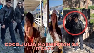 COCO MARTIN AND JULIA MONTES KA SWEETAN SA ITALY [upl. by Notsle]