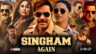 Singham Again 2024 Full Movie Hindi Dubbed Collection  Ajay Devgan  Latest Movie  Tiger  Review [upl. by Ecela]