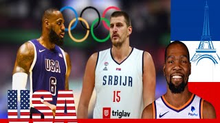 US men’s basketball team rolls past Serbia 11084 in opening game at the Paris Olympics [upl. by Magree]