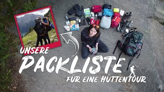 Packliste amp Ausrüstung Hüttenwanderung  Alpenüberquerung Traumpfad München – Venedig [upl. by Maryjane]