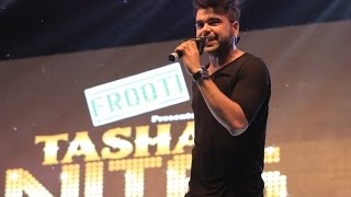 Ninja Punjabi Singer  Live Performance  Teri Bhabhi Hai  Tashan Nite  Chandigarh University [upl. by Kenny]