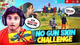 No Gun Skin Challenge With Random Players 😂 Garena Free Fire [upl. by Pattani534]