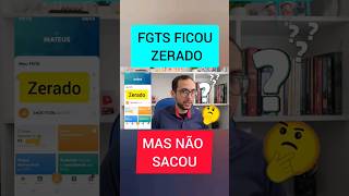 FGTS ZERADO E NÃO SACOU [upl. by Mathur]