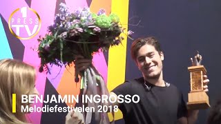 Benjamin Ingrosso  vinnare melodifestivalen 2018 [upl. by Anomer230]