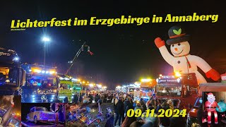 Lichterfest im Erzgebirge  Annaberg  09112024  ⛄️🎅 [upl. by Idorb]