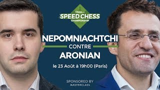 Speed Chess Championship le match Aronian Nepomniachtchi [upl. by Adiuqram]