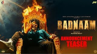 Badnaam Official Teaser Jai Randhawa  Jasmin Bhasin Mukesh Rishi  Release On 28 February [upl. by Snashall]