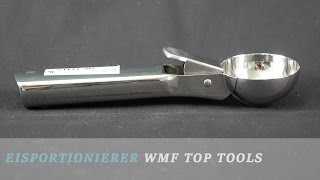 WMF TOP TOOLS Doppellöffel Test  Eisportionierer Test [upl. by Aicenod]