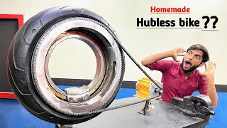 Making Hubless Wheel Motorcycle At home Part1  DIY Project Creative Science [upl. by Eihcra792]