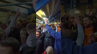 Oldham Athletic fans heading into Prenton Park Vs Tranmere Rovers FA CUP 21124 202425 [upl. by Nomannic]