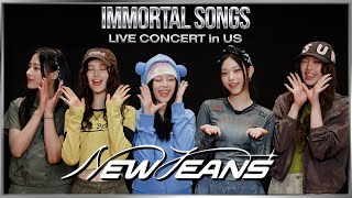 NewJeans 뉴진스 Greeting  KBS Immortal Songs Live Concert in US [upl. by Ainessey]