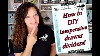 How to DIY Inexpensive drawer dividers [upl. by Richter]