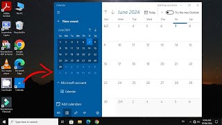 How to Add Calendar to Desktop In Windows 10 [upl. by Yemerej]