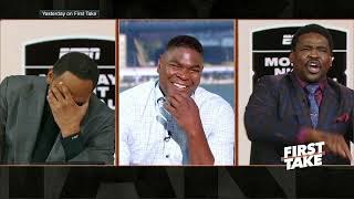 I FELT LIKE I WAS IN CHURCH  Keyshawn Johnson reflects on Michael Irvins First Take performance [upl. by Etteneg]