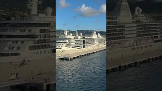 Silversea silvernova looking immaculate whilst in dock at St Kitts silversea nova stkitts [upl. by Eussoj41]