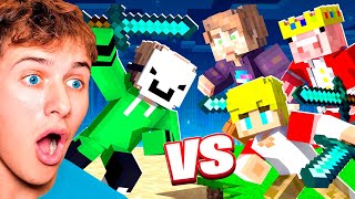 DREAM vs EVERYONE Minecraft BATTLE Full Fight [upl. by Notsahc]