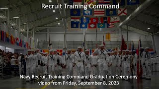 Navy Recruit Training Command Graduation Ceremony video from Friday September 8 2023 [upl. by Assiram]