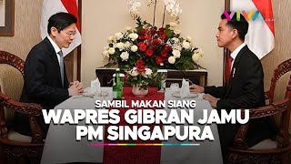 Makan Bareng PM Singapura Gibran Pamer Perjalanan Karir [upl. by Annairoc]