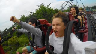 STUCK ON A ROLLERCOASTER  THORPE PARK VLOG [upl. by Tteltrab652]