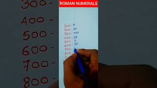 ROMAN NUMERALS romannumerals maths [upl. by Bathesda]