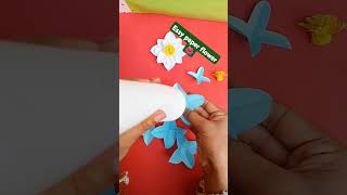 How to make paper flower 🌺Easy paper craft ✂️shortsdiy craft trending easypapercraft [upl. by Hazen]