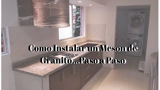 Como Instalar un Meson de Granito Paso a Paso [upl. by Lobiv]