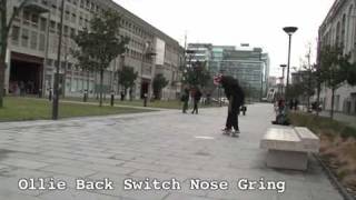 Golden Challenges Heinrick Peccatus Défi Pro Skate 5 tricks sur un banc [upl. by Yesdnyl545]