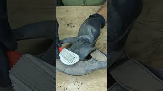 Womens Heel Cleaning amp Repair  Dirt Removal Transformation [upl. by Ahsatal387]