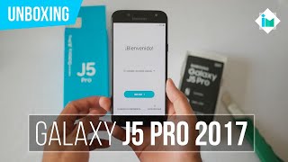 Samsung Galaxy J5 Pro 2017  Unboxing en español [upl. by Yebba]