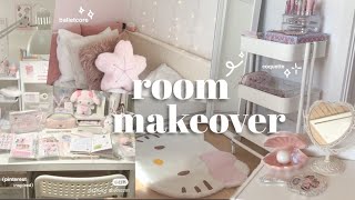 🌸aesthetic room makeover ikea trip  temu haul pinterest inspired coquette [upl. by Gnahc]