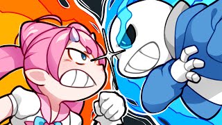 I fought SANS for the FIRST TIME  Undertale Genocide Run [upl. by Anhpad106]