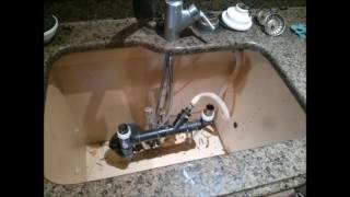 Undermount Sink Repair amp Faucet Installation [upl. by Areem]